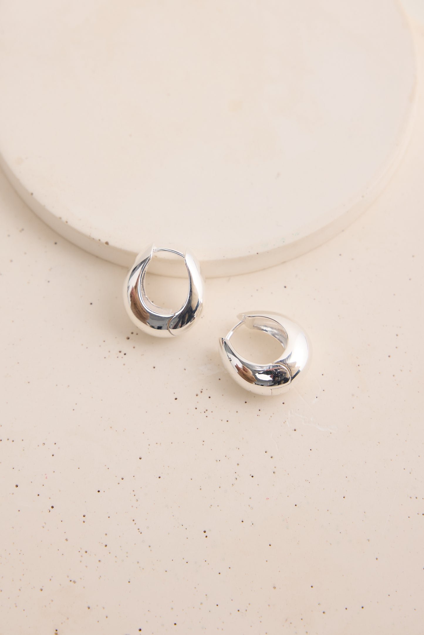 Ruby Earrings Silver