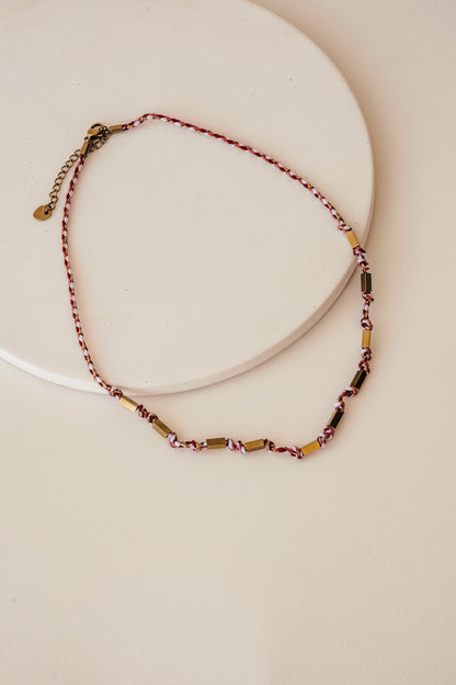 Elia Necklace - Red