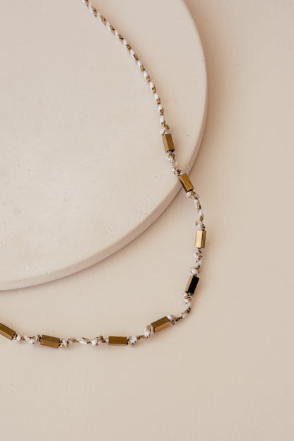 Elia Necklace - White