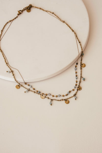 Gianna Necklace - Aqua