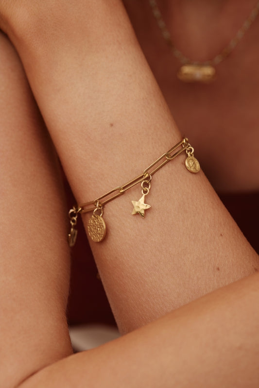 Taya Charm Bracelet - Gold
