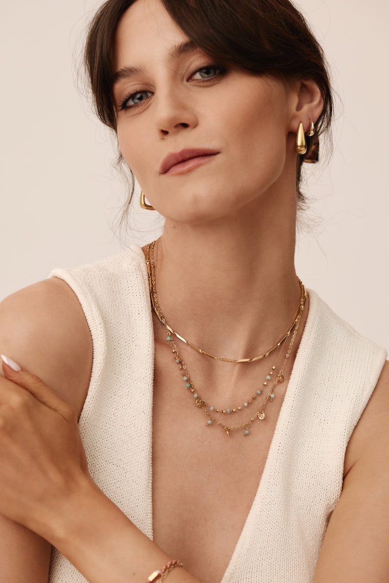 Gianna Necklace - Aqua