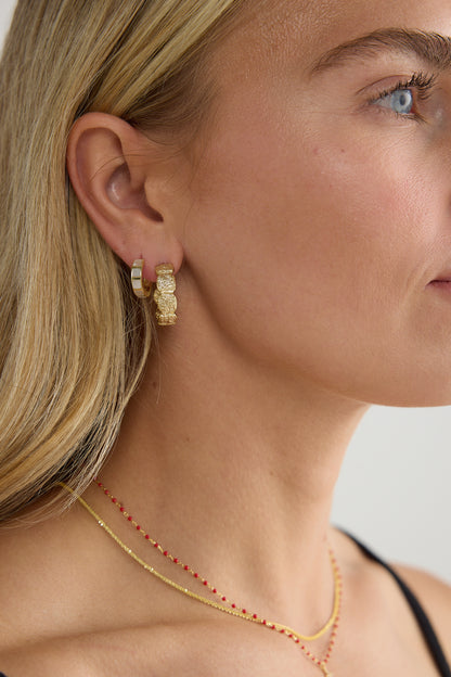 Alma Hoop Earrings Gold