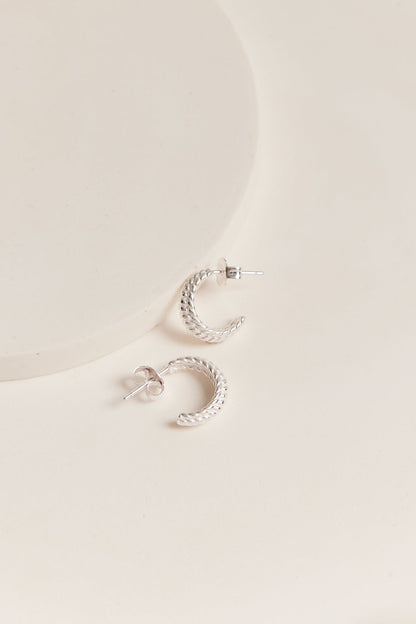 Lucy Hoop Earrings Silver