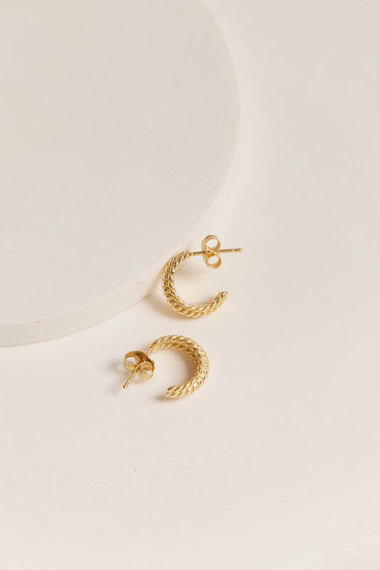 Lucy Hoop Earrings Gold