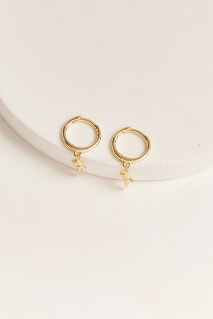 Sadie Huggie Earrings Gold