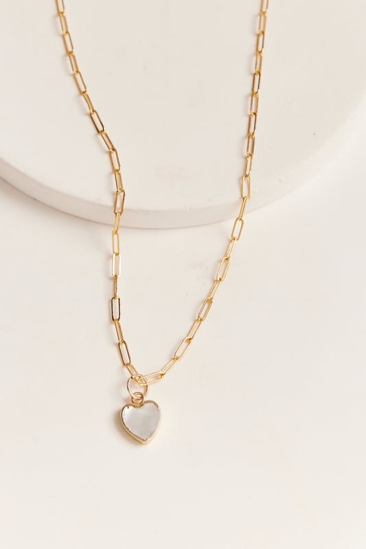 Ana Heart Necklace Gold
