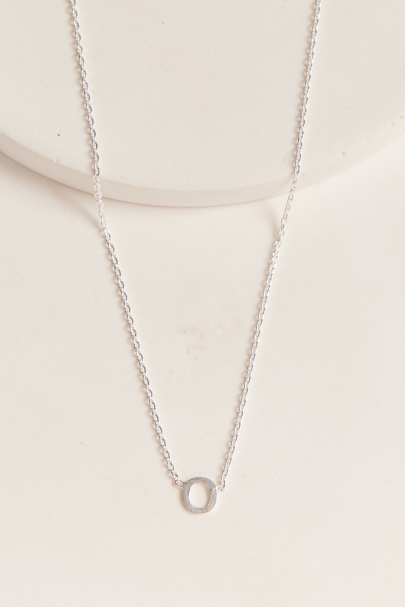 Little Letter Necklace Silver