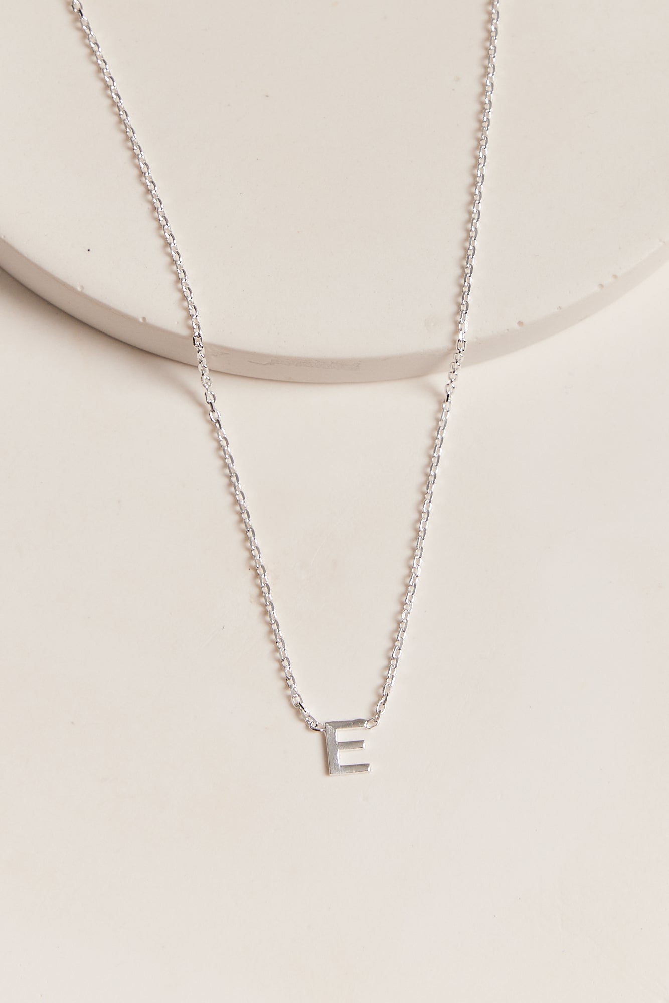 Little Letter Necklace Silver